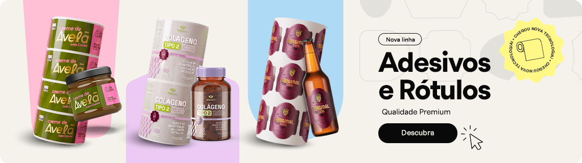 Nova Linha Adesivos e Rótulos