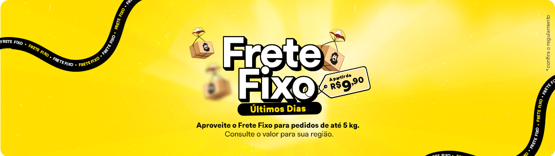 No mês do Cliente preparamos Frete Fixo. Aproveite!