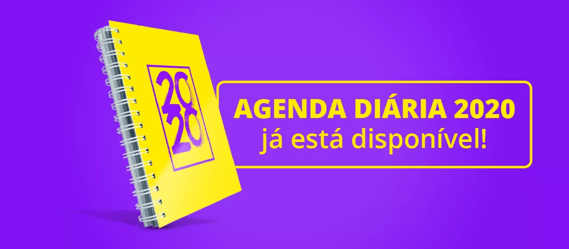 A Agenda Diária 2020 já está disponível para compra!