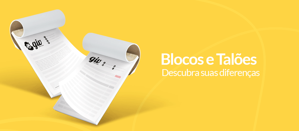 Descubra qual a diferença entre bloco e talão Descubra qual a diferença entre bloco e talão