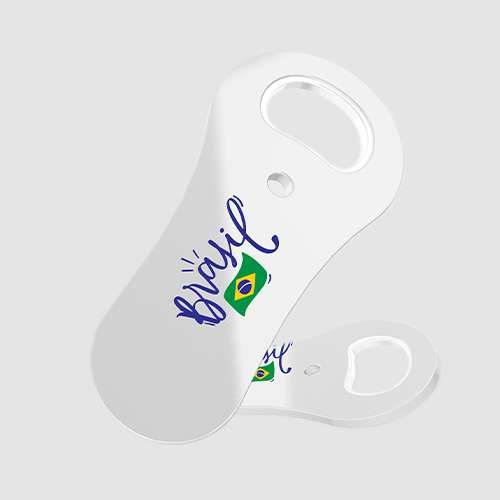 Abridor de Garrafas com Ímã Branco Copa