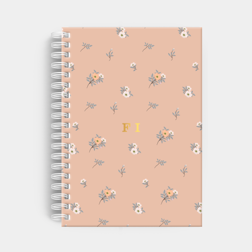 Agenda Premium Semanal Salmon Floral