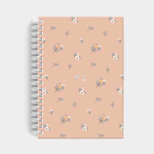 Agenda Premium Semanal Salmon Floral