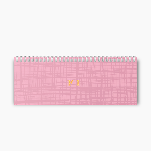 Agenda Premium Teclado Linho Rose
