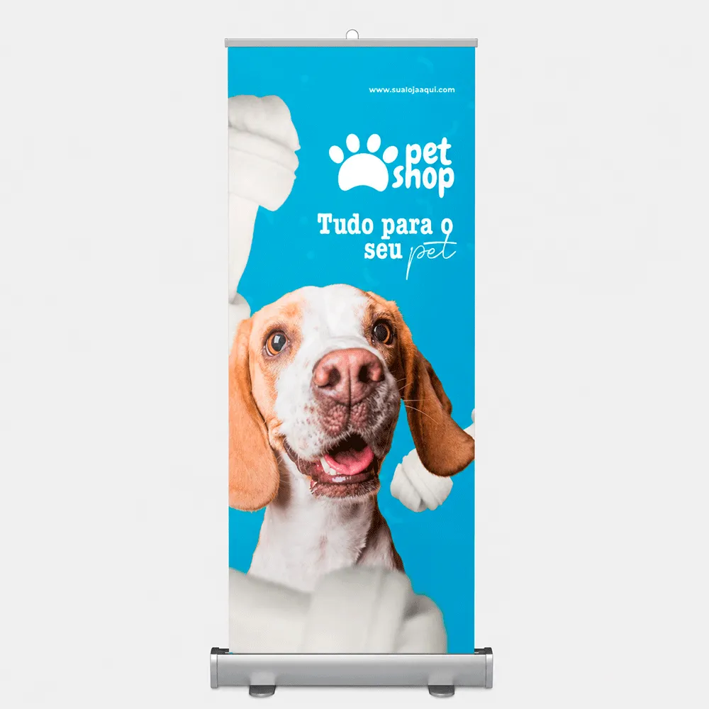 Banner com Roll Up Auto Retrátil