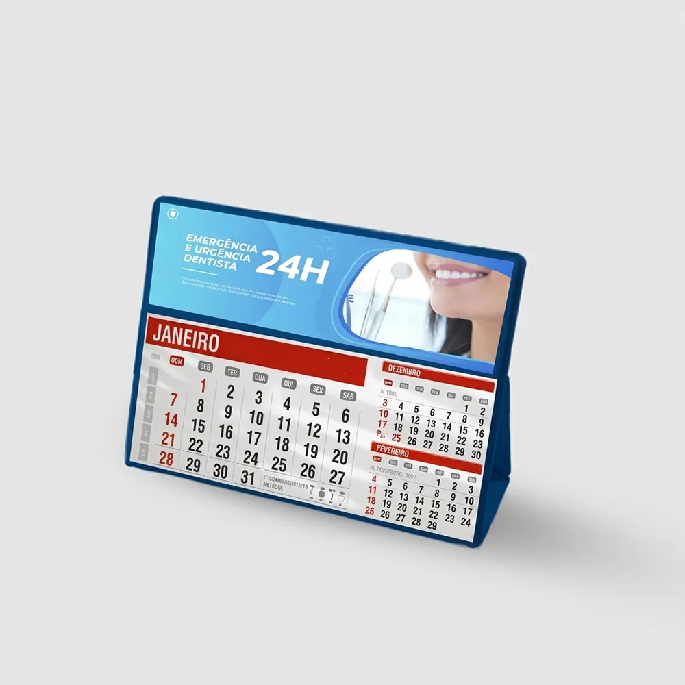 Calendário de Mesa PVC