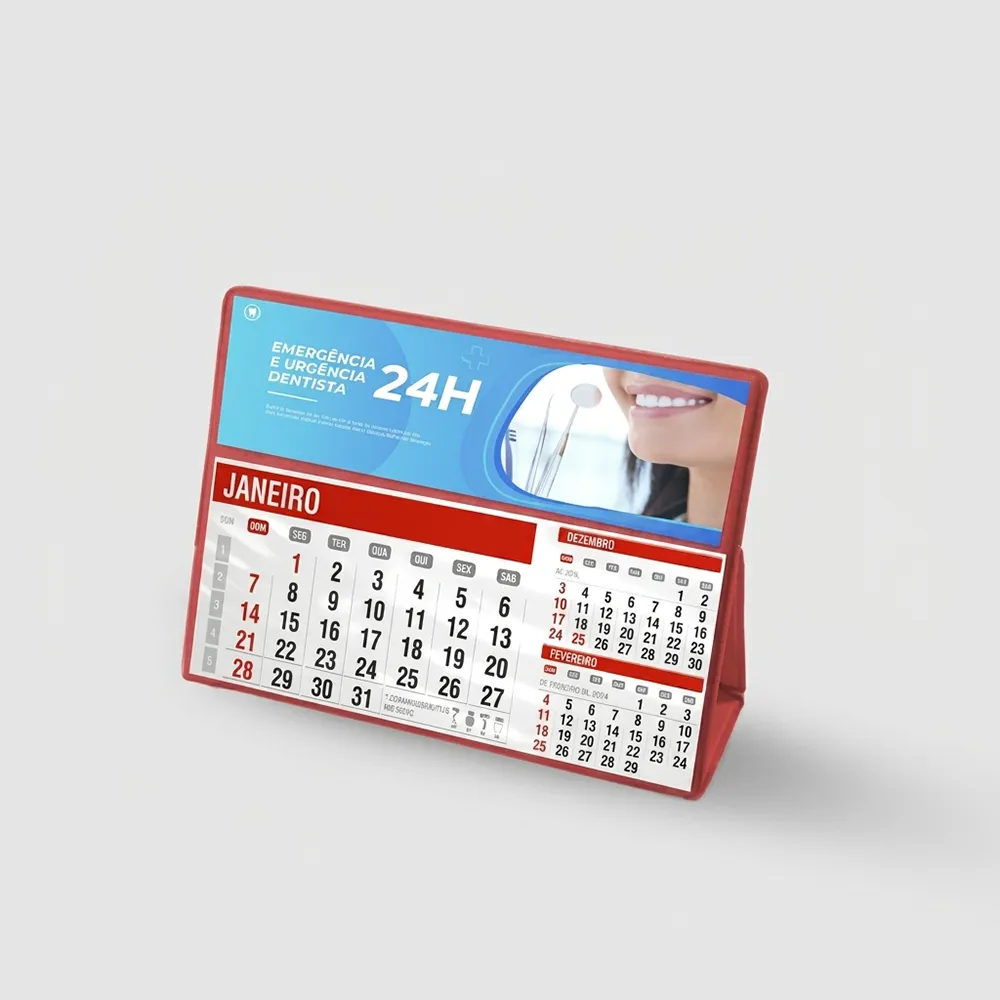 Calendário de Mesa PVC