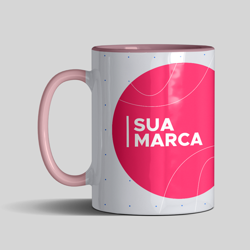 Caneca Interior e Alça Rosa