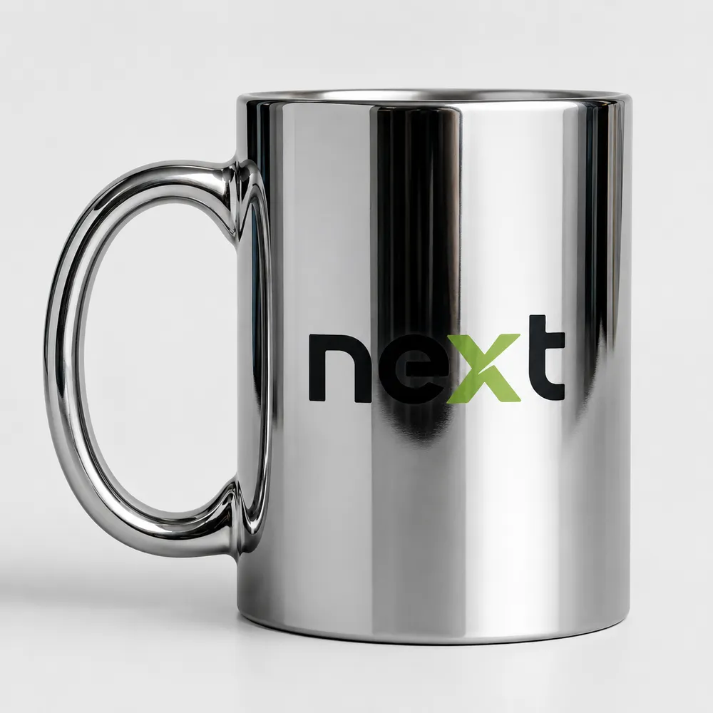Caneca Cromada Prateado