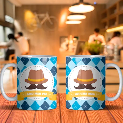 Caneca Personalizada Dia dos Pais Modelo 4