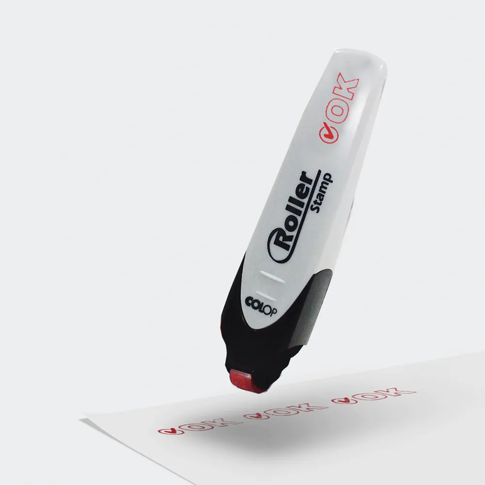 Carimbo Colop Roller Stamp OK