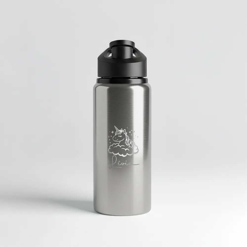 Garrafa Alumínio Sem Canudo 600ml