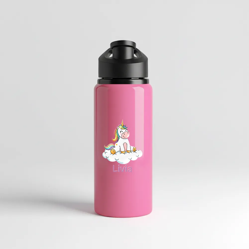 Garrafa Alumínio Sem Canudo 600ml