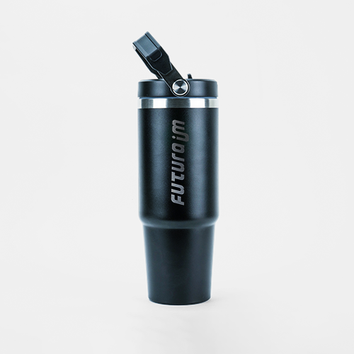 Garrafa Térmica Flip Straw 900ml Com tampa e Canudo