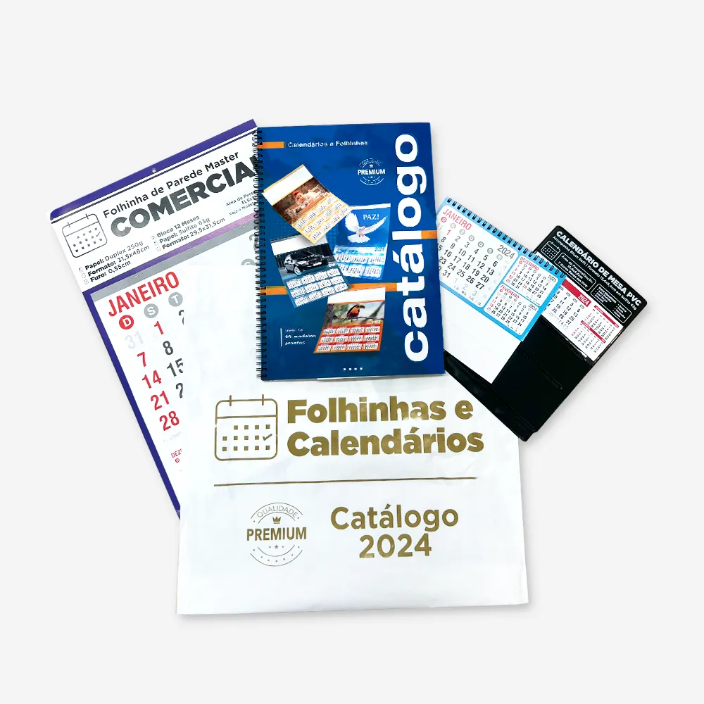 Kit Mostruário Calendários e Folhinhas 2024
