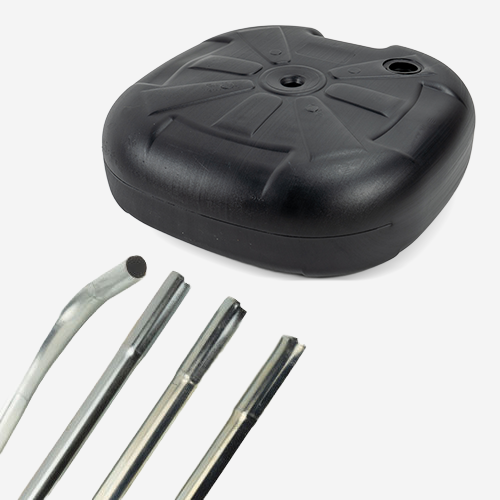 Kit para Wind Banner Base e Haste Tubular Retangular G
