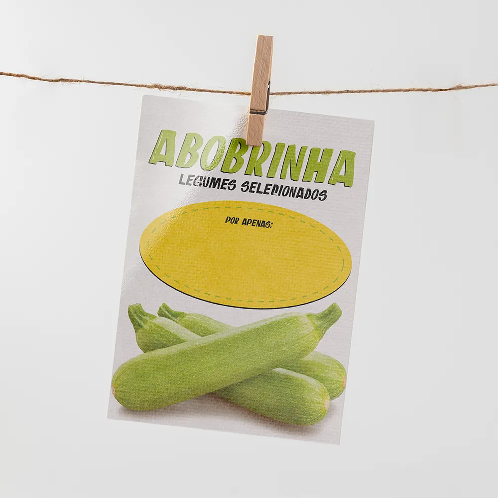 Plaquinha de Preço hortifrúti 