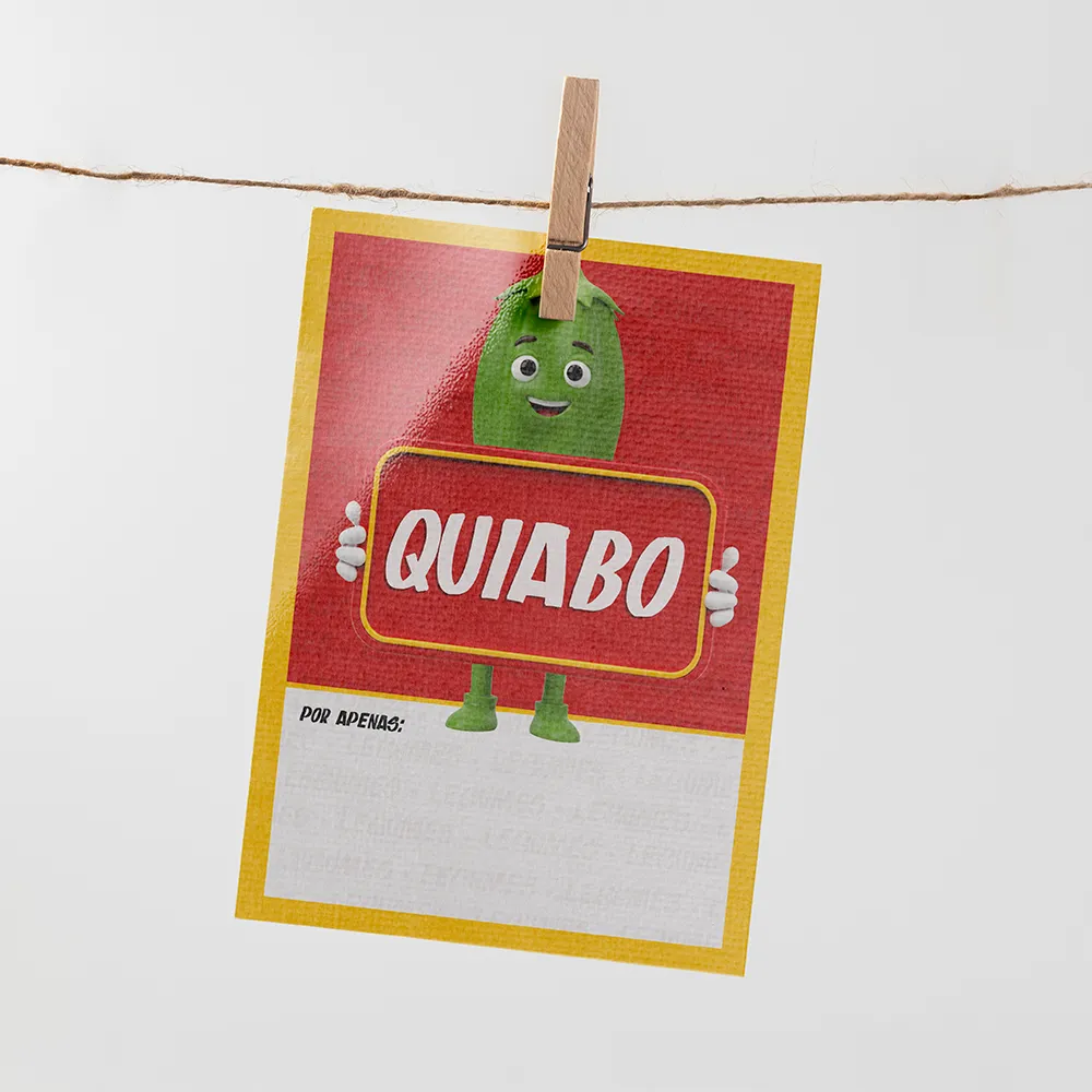 Plaquinha de Preço hortifrúti 