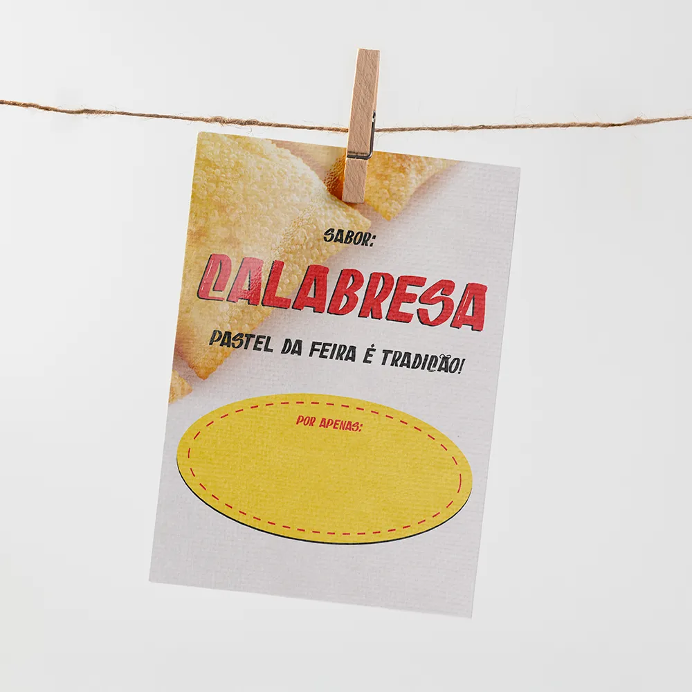 Plaquinha de Preço Pastel
