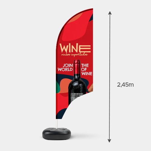 Wind Banner Completo para Piso M - Modelo Vela