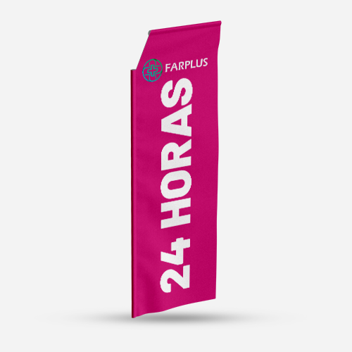 Wind Banner Tecido G - Modelo Retangular