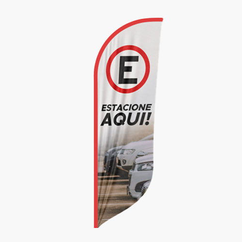 Wind Banner Tecido G - Modelo Pena