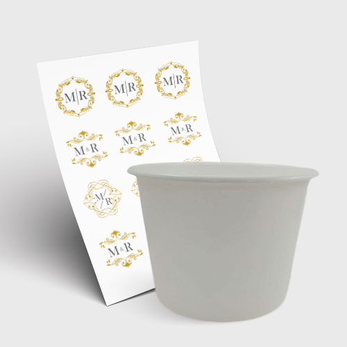 Balde de Pipoca 1500ml e 1 Folha A3 DTF-UV
