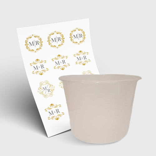 Balde de Pipoca 1500ml e 1 Folha A3 DTF-UV