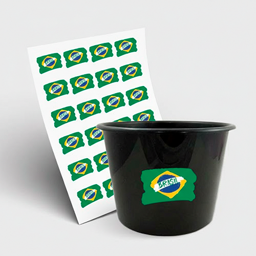 Balde de Pipoca 1500ml e 1 Folha A3 DTF-UV