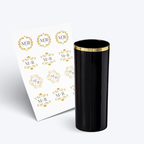 Copo Long Drink 350ml sem Tampa e 1 Folha A3 DTF-UV