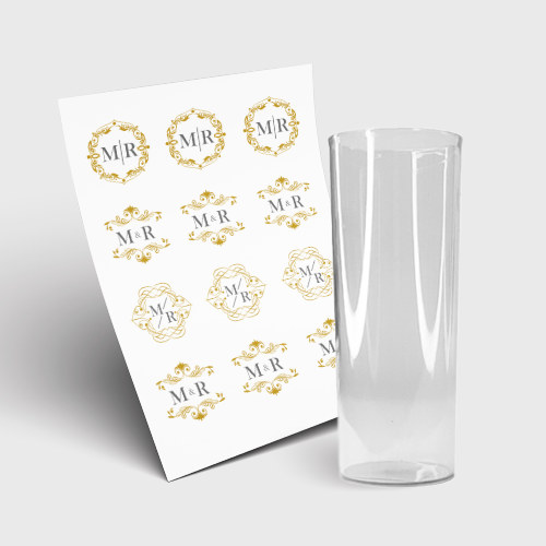 Copo Long Drink 350ml sem Tampa e 1 Folha A3 DTF-UV