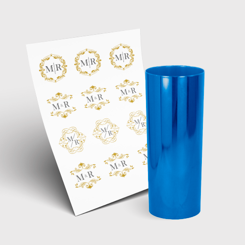 Copo Long Drink 350ml sem Tampa e 1 Folha A3 DTF-UV