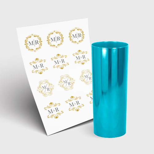 Copo Long Drink 350ml sem Tampa e 1 Folha A3 DTF-UV