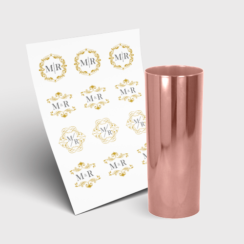 Copo Long Drink 350ml sem Tampa e 1 Folha A3 DTF-UV