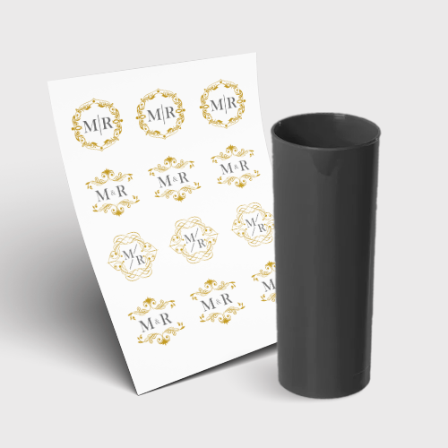 Copo Long Drink 350ml sem Tampa e 1 Folha A3 DTF-UV