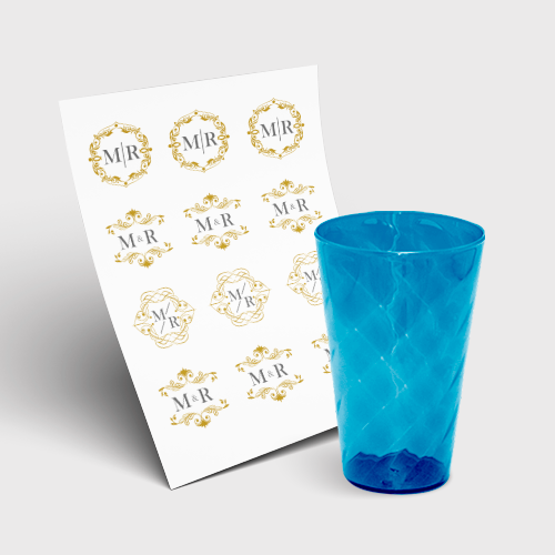 Copo Twister 300ml sem Tampa e 1 Folha A3 DTF-UV
