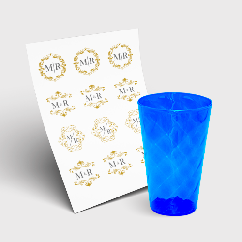 Copo Twister 300ml sem Tampa e 1 Folha A3 DTF-UV