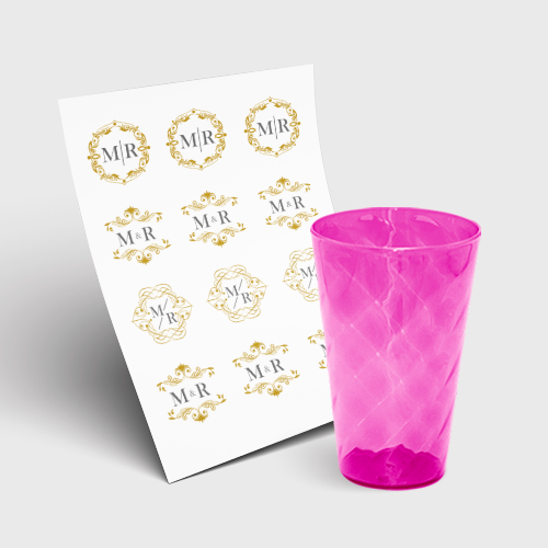 Copo Twister 300ml sem Tampa e 1 Folha A3 DTF-UV