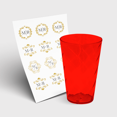 Copo Twister 300ml sem Tampa e 1 Folha A3 DTF-UV