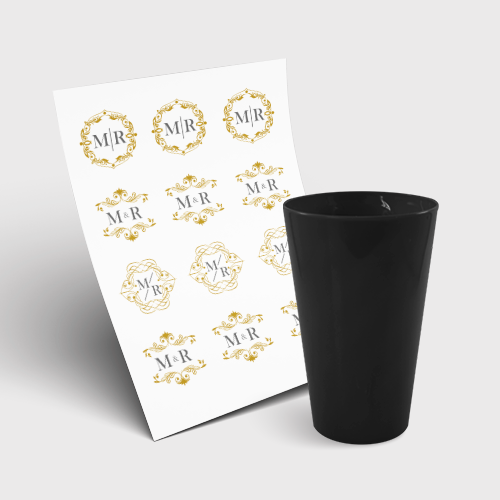 Copo Twister 300ml sem Tampa e 1 Folha A3 DTF-UV