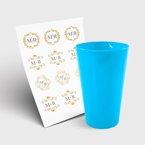 Copo Twister 550ml sem Tampa e 1 Folha A3 DTF-UV