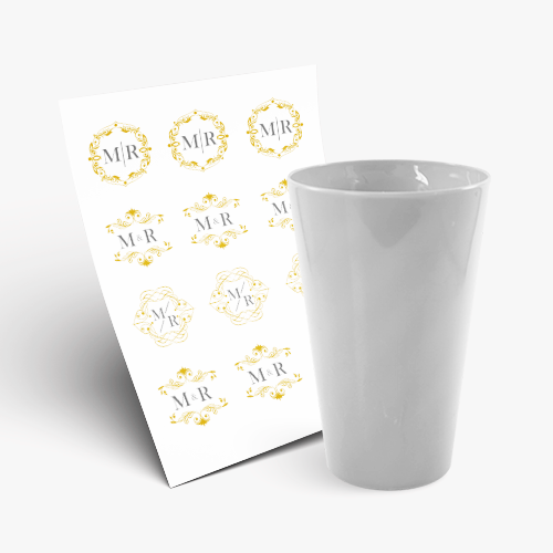 Copo Twister 550ml sem Tampa e 1 Folha A3 DTF-UV