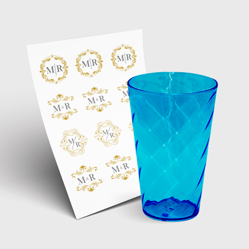 Copo Twister 550ml sem Tampa e 1 Folha A3 DTF-UV