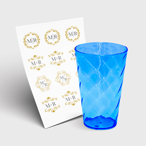 Copo Twister 550ml sem Tampa e 1 Folha A3 DTF-UV
