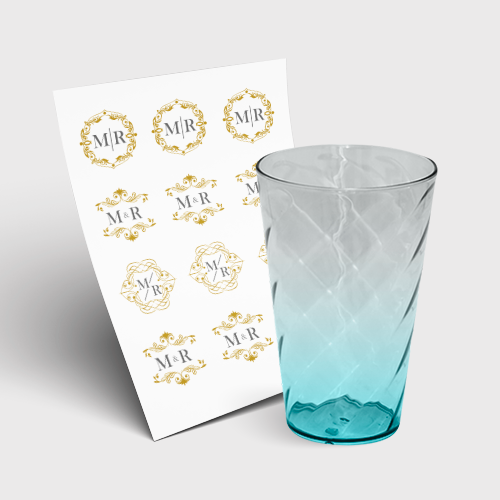 Copo Twister 550ml sem Tampa e 1 Folha A3 DTF-UV