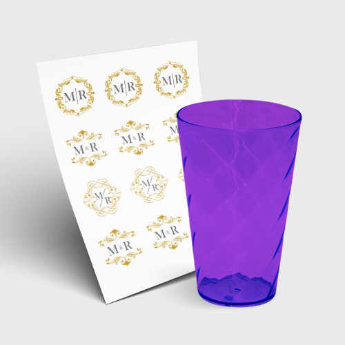 Copo Twister 550ml sem Tampa e 1 Folha A3 DTF-UV