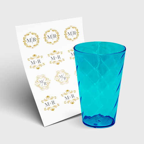 Copo Twister 550ml sem Tampa e 1 Folha A3 DTF-UV