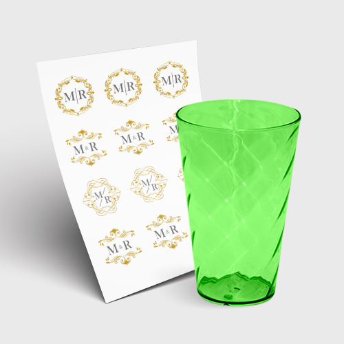Copo Twister 550ml sem Tampa e 1 Folha A3 DTF-UV