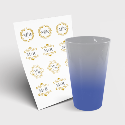 Copo Twister 550ml sem Tampa e 1 Folha A3 DTF-UV