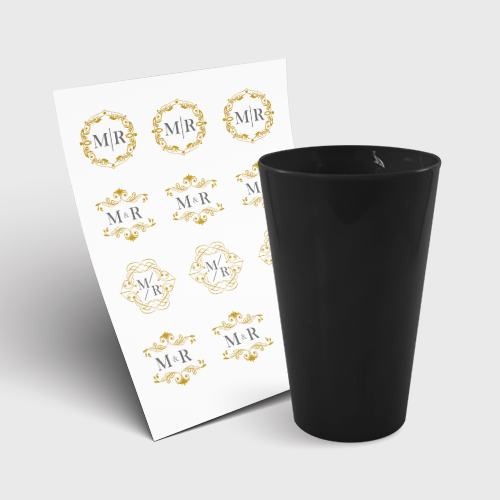 Copo Twister 550ml sem Tampa e 1 Folha A3 DTF-UV